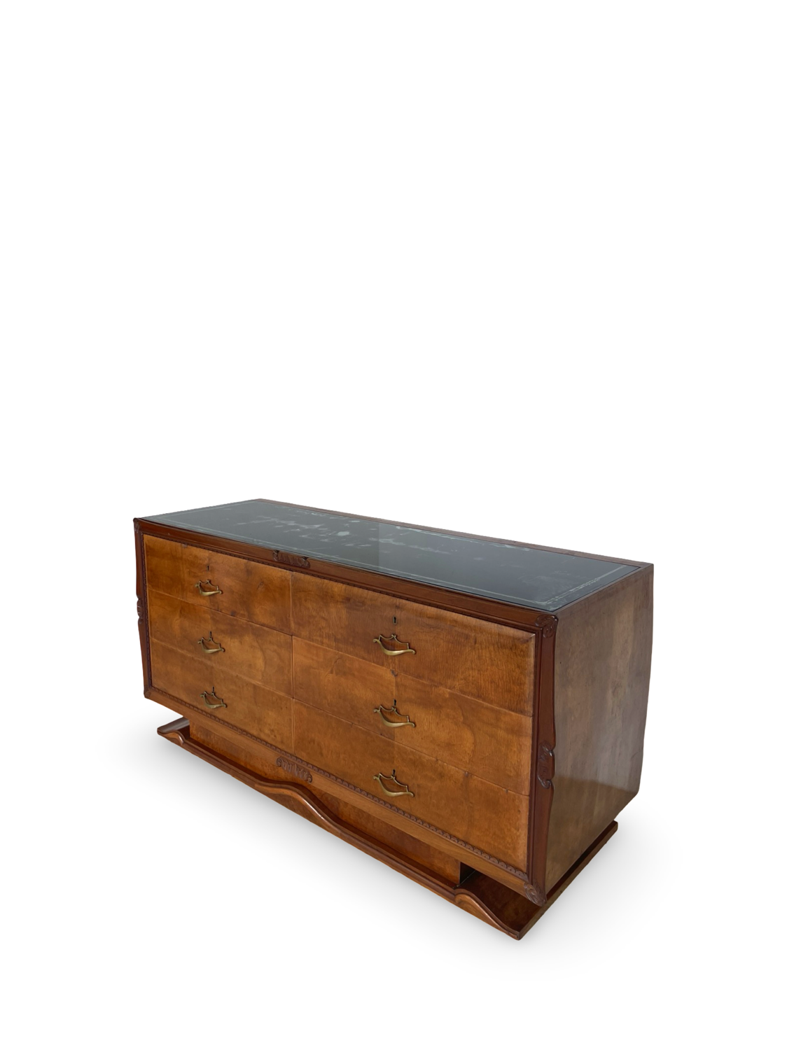 An art deco Italian chest of drawers, Italy 1950s