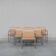 Set of Six Hans J Wegner 'JH811' Mid-Century Steel and Leather Dining Chairs