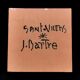 Painting tile in earthenware signed Jaqueline Bartre SANT VICENS CERAMIQUE 1970