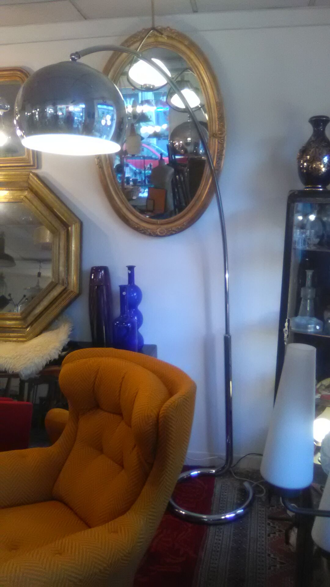 Chrome design arco floor lamp