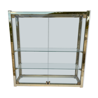 Golden brass window