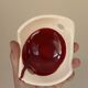 Ceramic empty pocket bowl signed Lude France 1960s