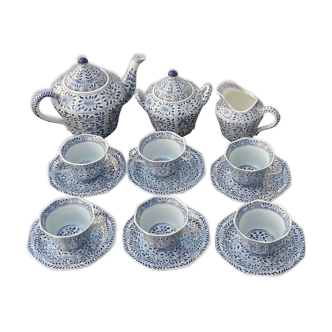 Ancien service à thé en porcelaine de Maastricht signé Petrus Regout & Co