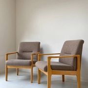 Vintage Wooden Seating Area / Sofa / Armchair