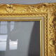 Old frame carved gilded wood 38x32 cm, leafing 26.3x20.3 cm