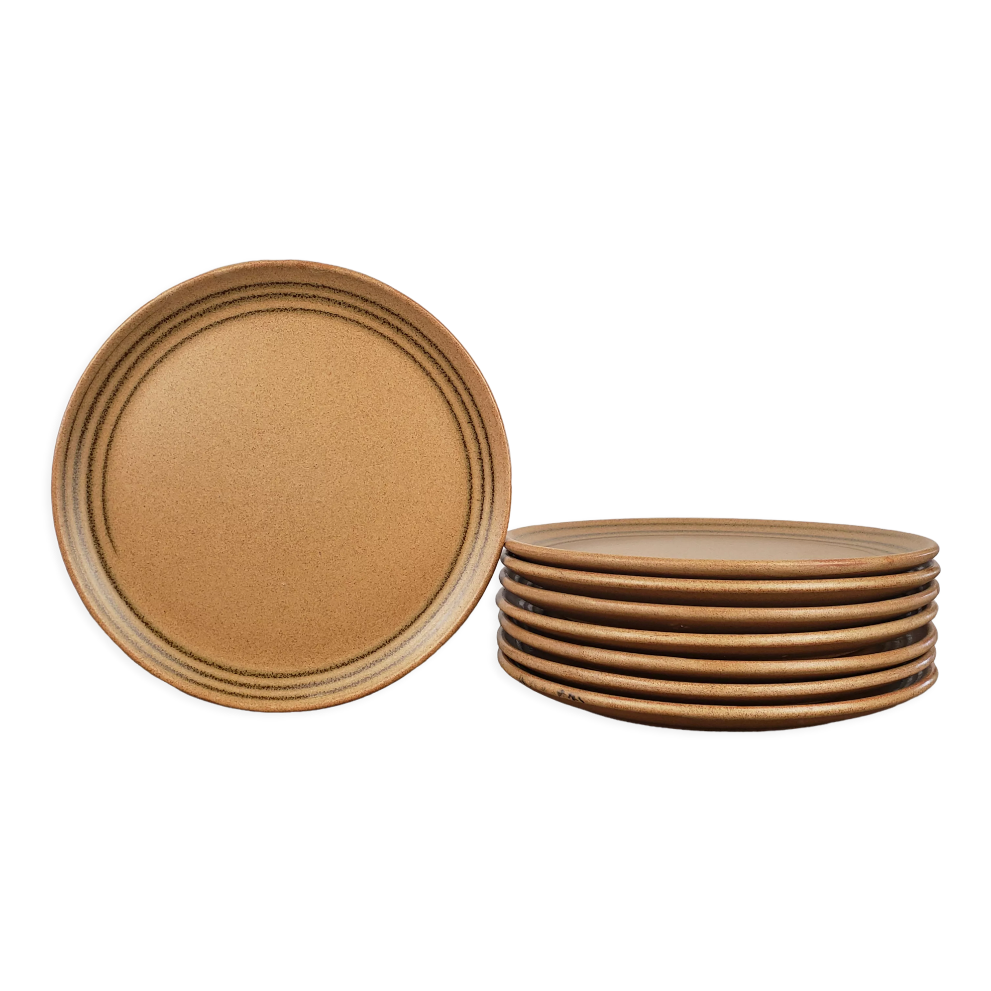 Sarreguemines stoneware flat plates