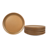 Lot de 8 assiettes plates en grès de Sarreguemines