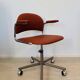 Fully Restored Kovona Burgundy Office Chair from Czechoslovakia 1979’s