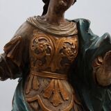 French 18th Century Religious Statue of the Virgin Mary on a cloud