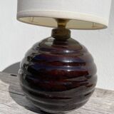 Lampe à poser en céramique émaillée 1960