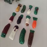Set of 12 knife holders Vegetable Slip