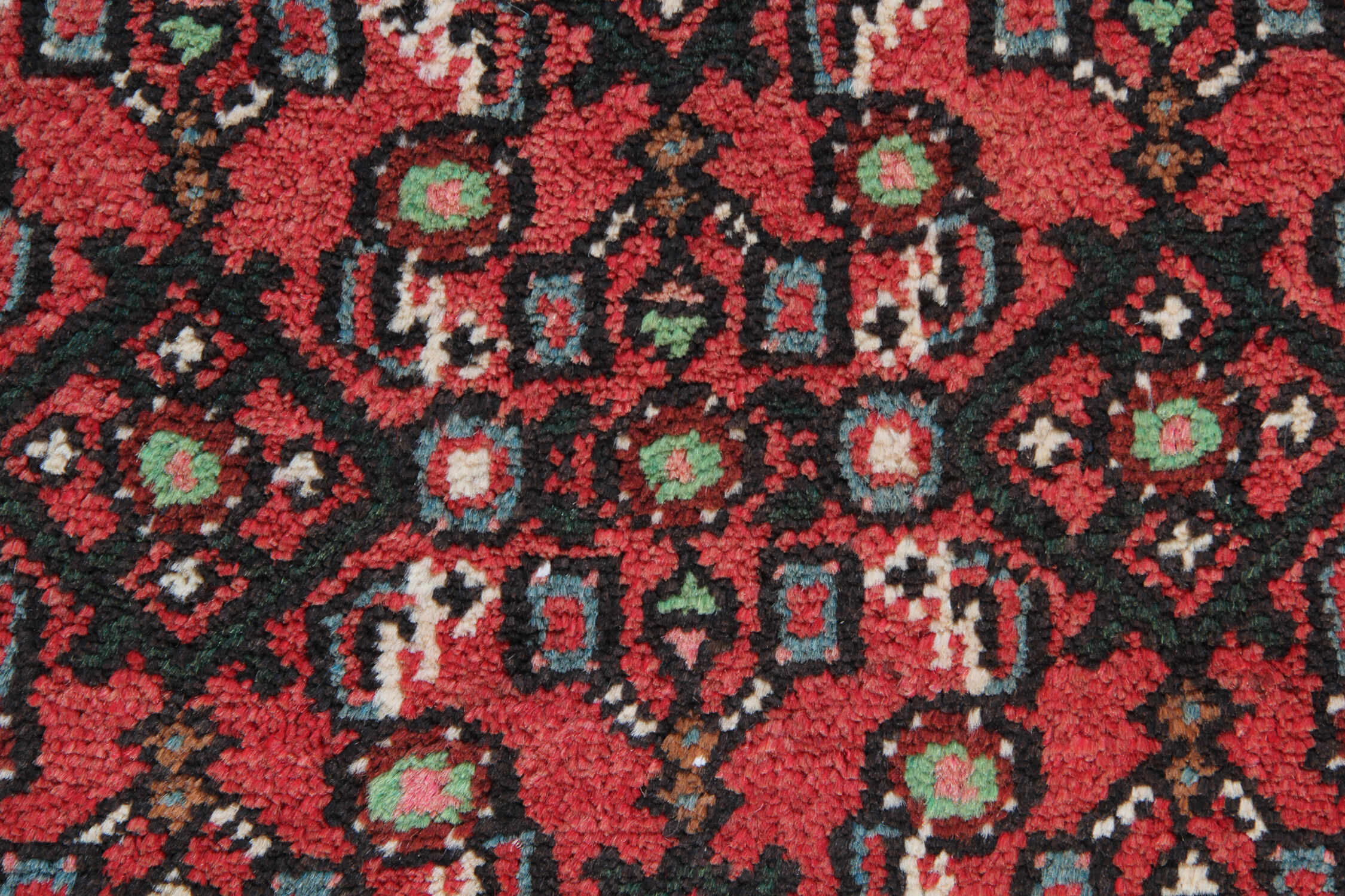 Handwoven Persian Runner Rug, Traditional Wool Vintage Rug- 73x387cm