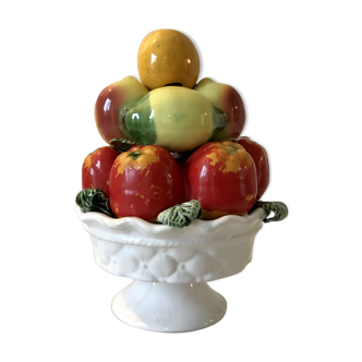 Fruit cup in trompe l'oeil, 20th century dabbling
