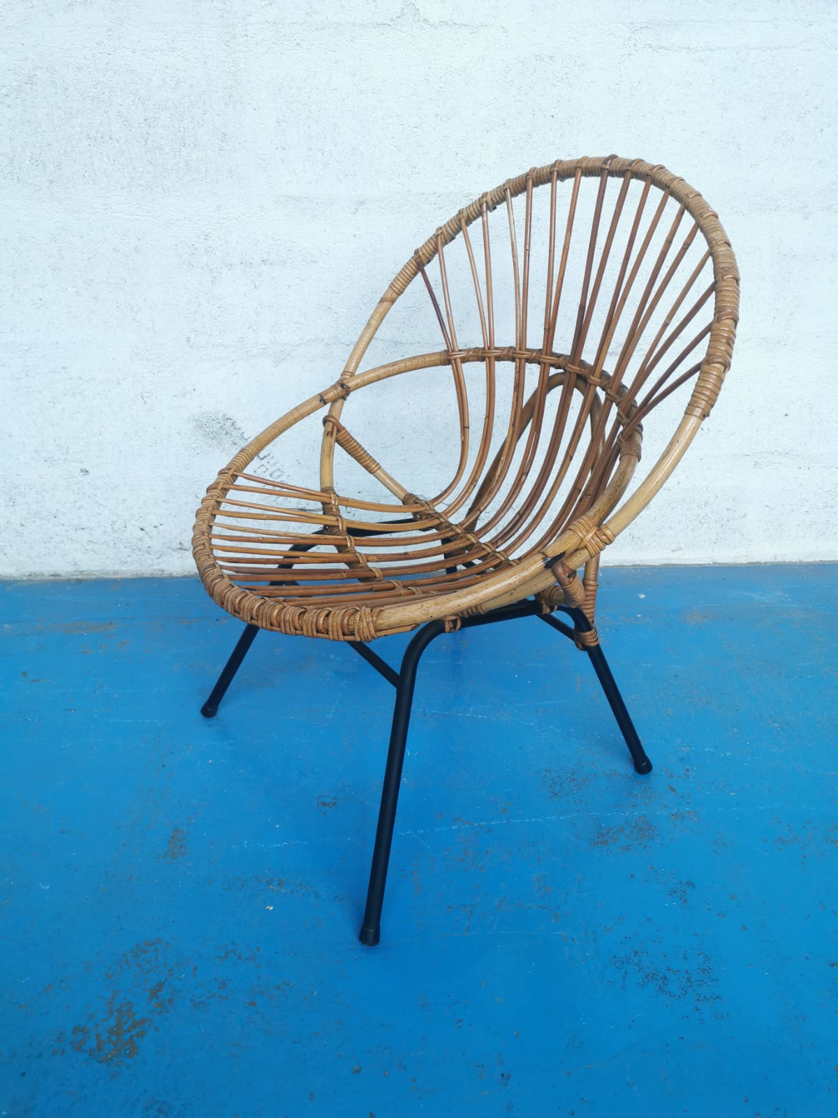 Rattan armchair 1960