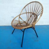 Rattan armchair 1960