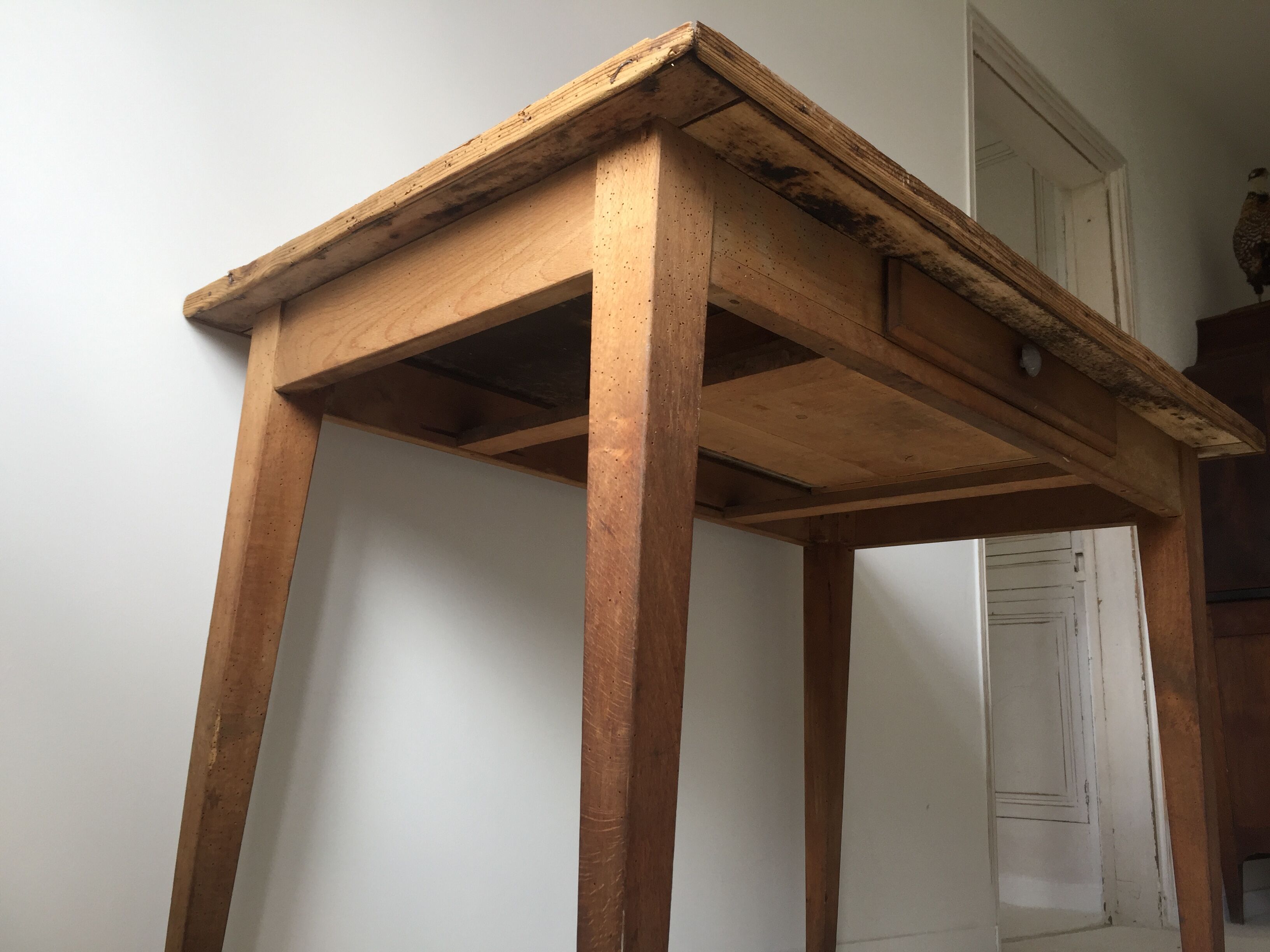 Wooden kitchen table