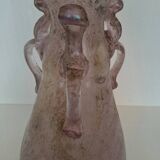 Large Murano scavo glass vase h 37 cm