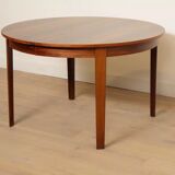 Vintage round dining table | extendable | Rosewood