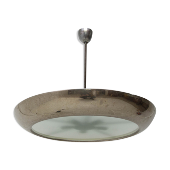 Functionalist copper pendant UFO designed by Josef Hurka, Czechoslovakia, 1940´s