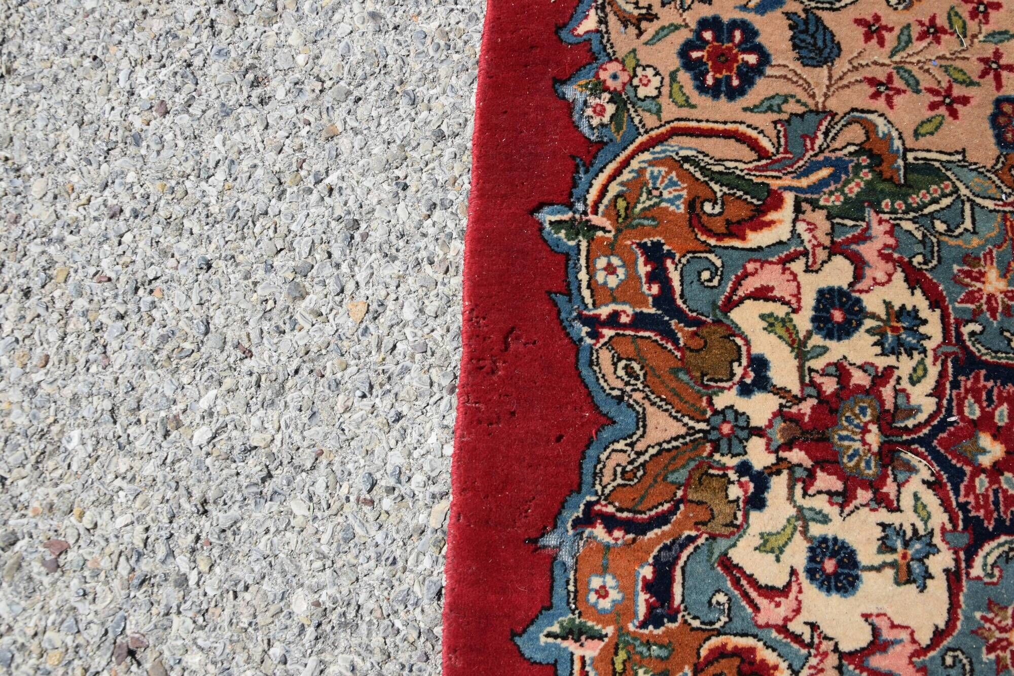Large Oriental Rug Iran, Kashan Persian - 4.45 x 3.30 Meters - Mid 20th Century: Kork Wool
