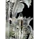 Luxury Romantic Venetian Floral Murano Glass Chandelier in White & Clear