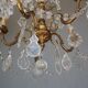 Gilded tassels time 1900 bronze chandelier