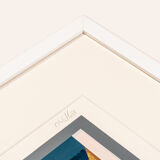 Pyramid, offset printing on thick paper, 80 x 93cm