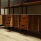 Rosewood modular shelving unit, Italian design, 1960s, production: Italy