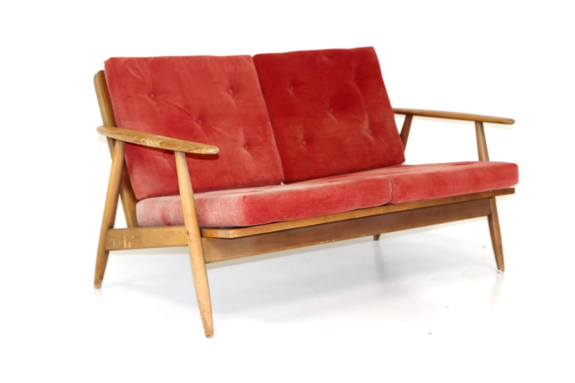 Scandinavian sofa, 2 seats, Sweden, 1950
