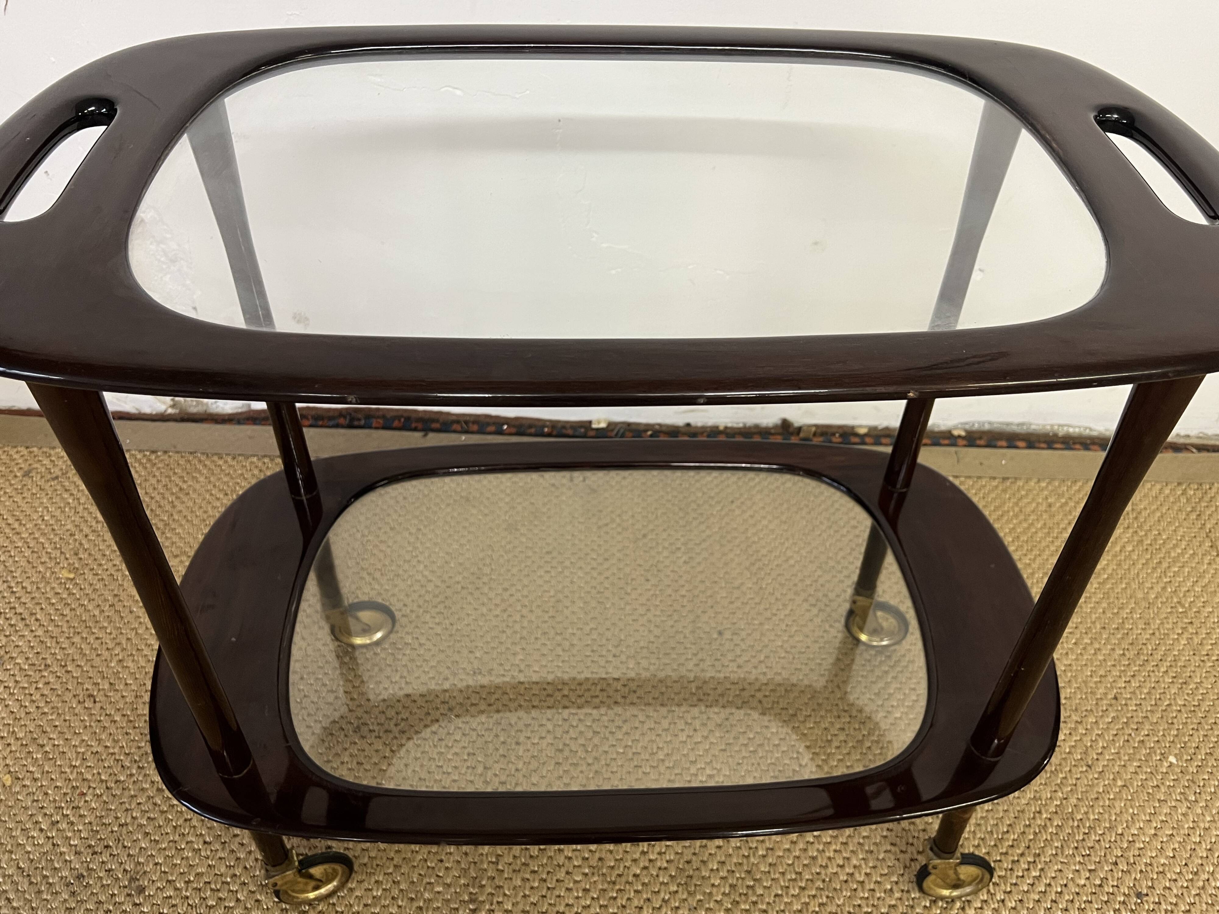 Italian service trolley or bar / Trolley on wheels from the 1950s