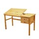 Bureau en pin danois avec plateau réglable, années 1990