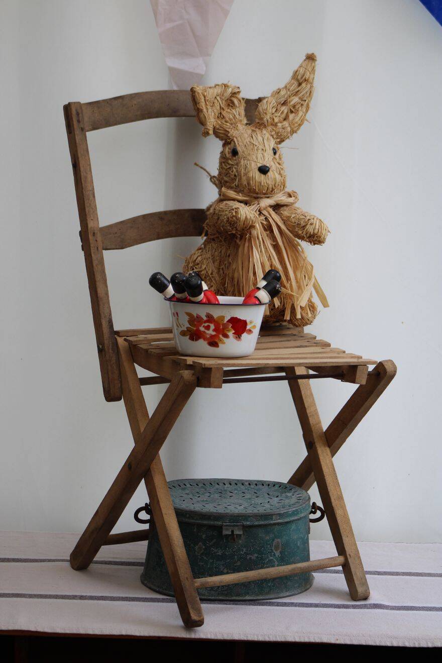 Chaise enfant pliante en bois