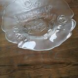 Vintage glass salad bowl