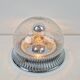 Vintage Ceiling Lamp in Chrome Glass from Hillebrand Lighting, 1960s