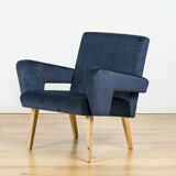 Velvet armchair from Jitona, 60's