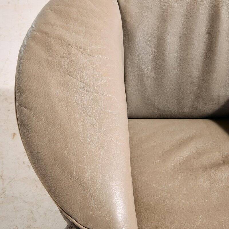 Aura Leather Sofa Set by Paolo Piva for Wittmann, 1980s, Set of 3