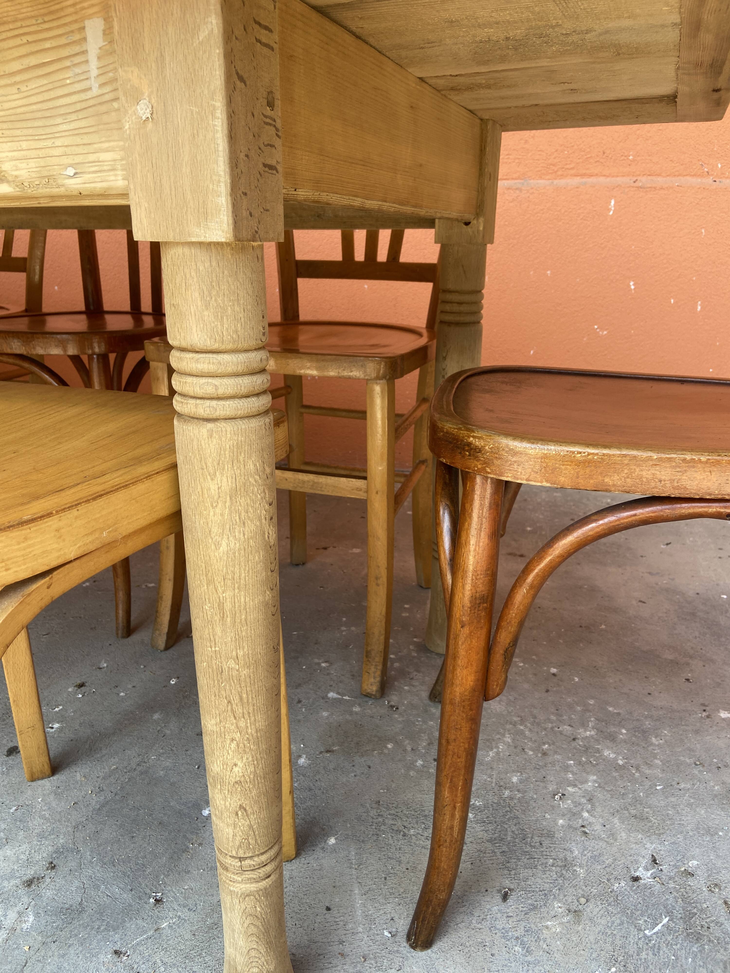 Grande table de ferme 280 cm en sapin