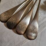 10 cuillères de table en Métal argenté