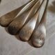 10 silver plated metal table spoons