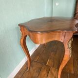 Inlaid Fiddle Table Napoleon III style