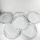 Set de 6 assiettes plates "Elysa", Sarreguemines, 1980-90