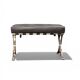 Ottoman Barcelona Original Knoll - Cuir Noir & Chrome - Design 1929