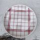 Pink vichy tile plates