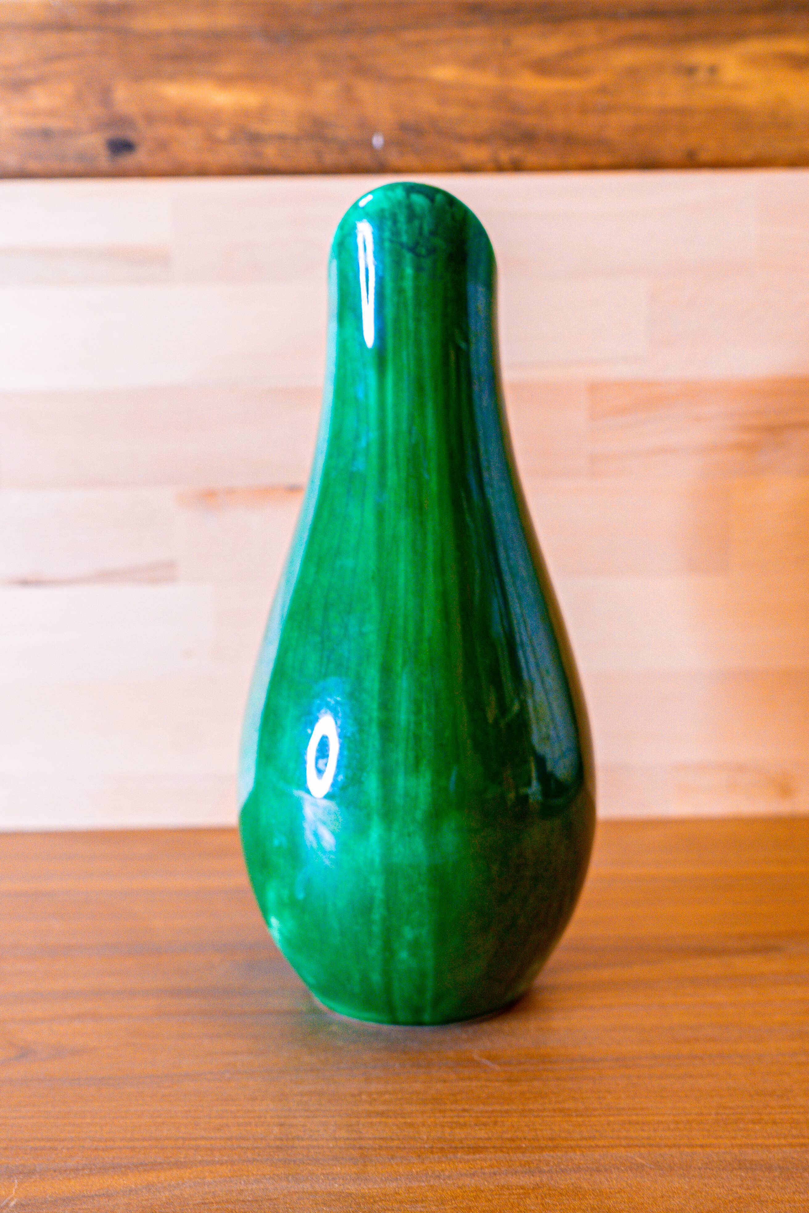 Green ceramic chest signed FG 70's