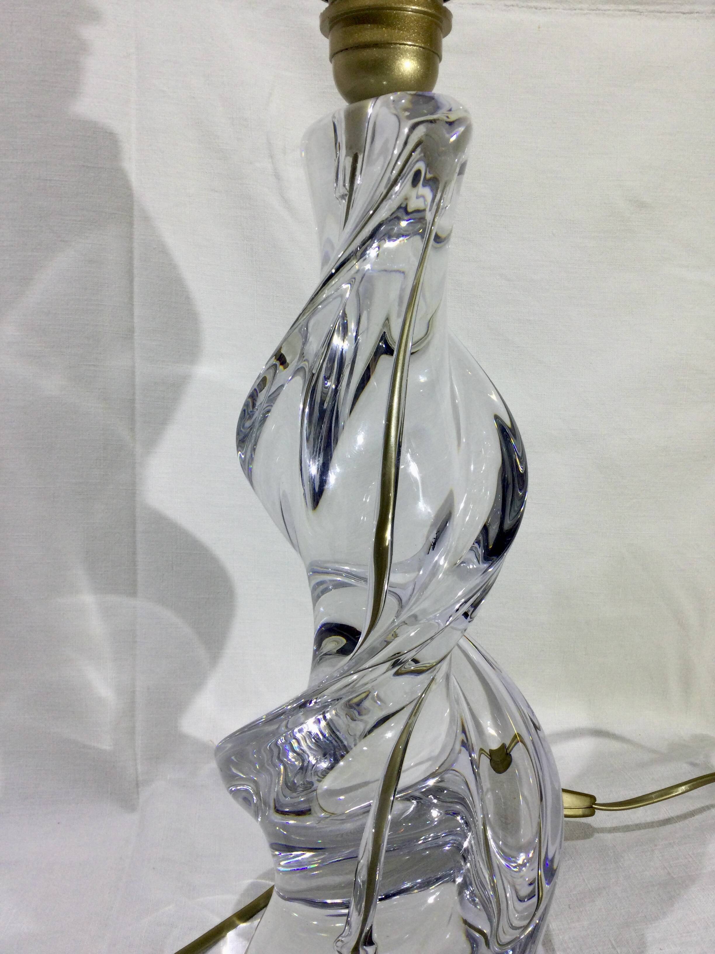 Sèvres crystal lamp base