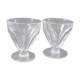 Two small Port glasses in Baccarat crystal