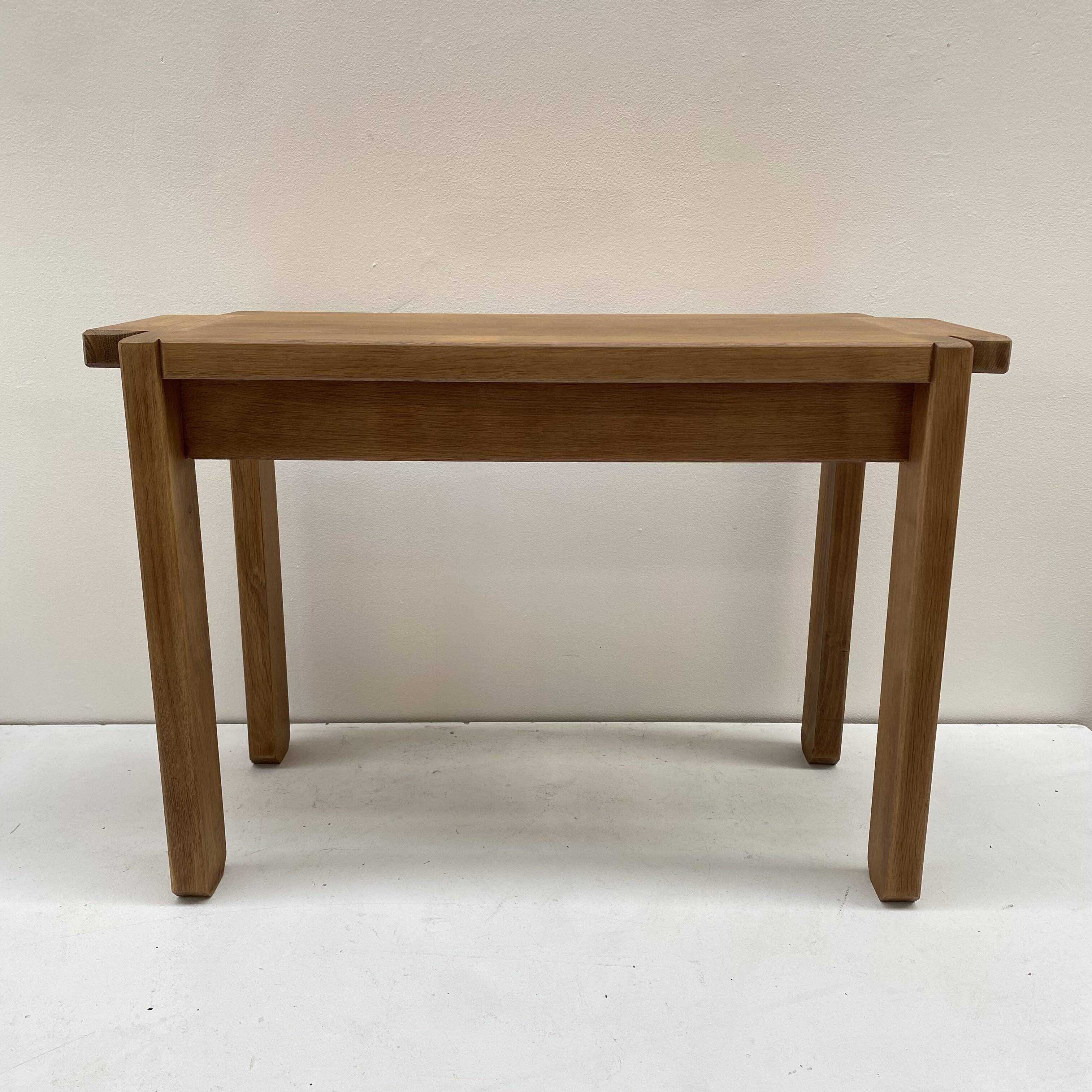 Petit banc en chêne de style art déco