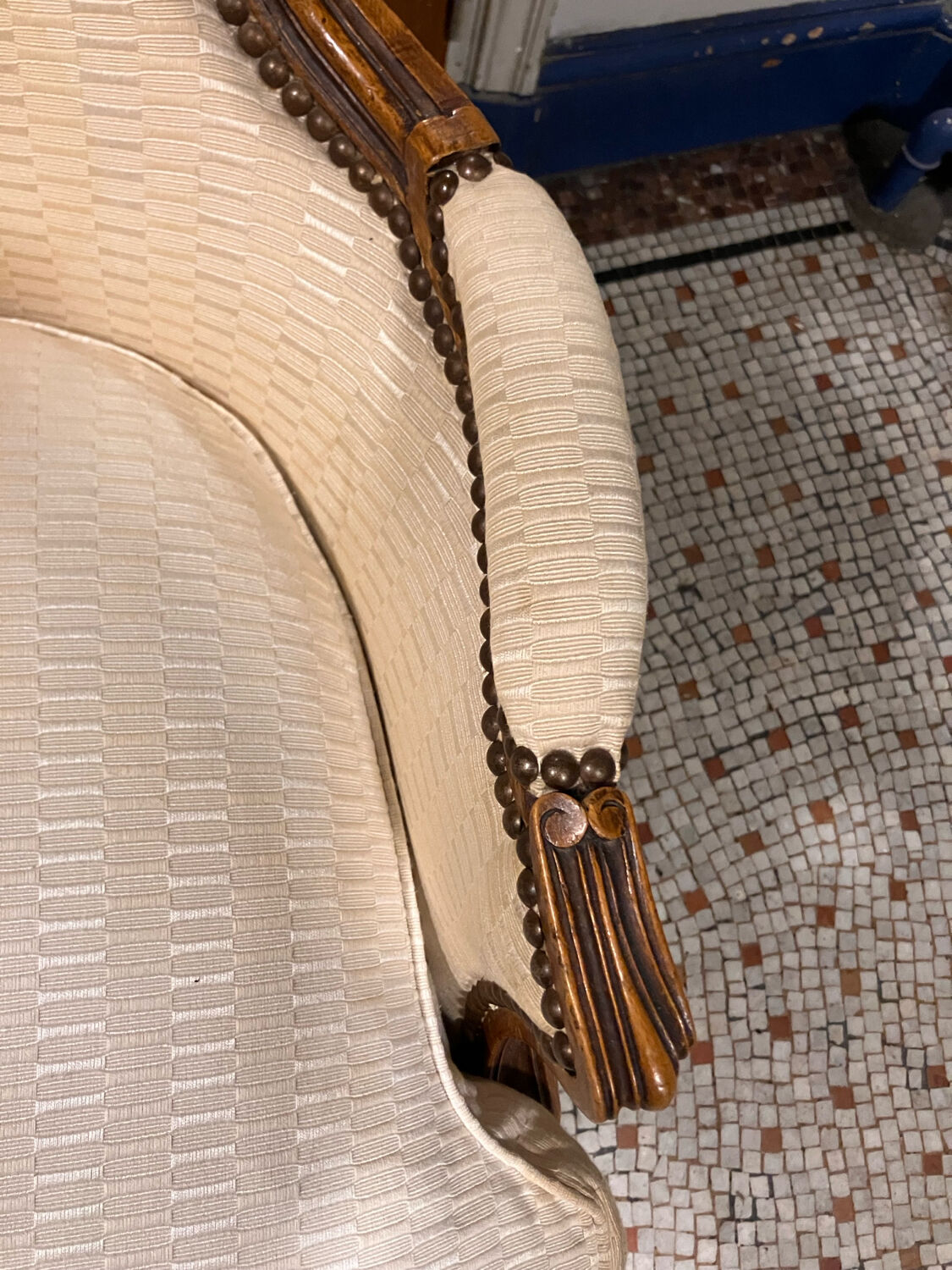 Pair of Louis XV style armchairs