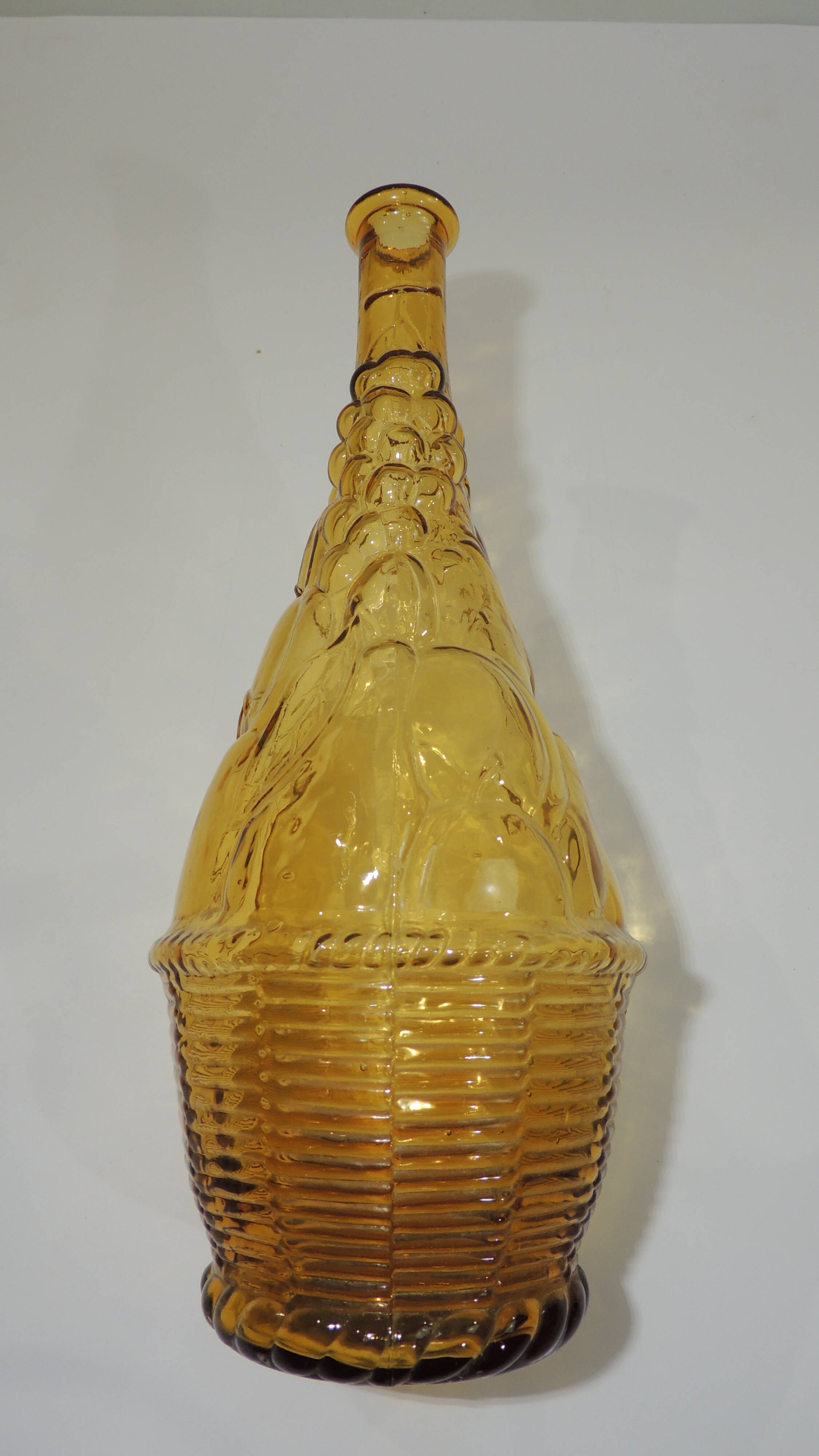 Italian amber/vintage glass carafe