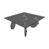 Glass coffee table
